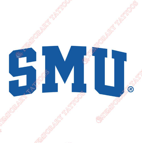 Southern Methodist Mustangs Customize Temporary Tattoos Stickers NO.6298